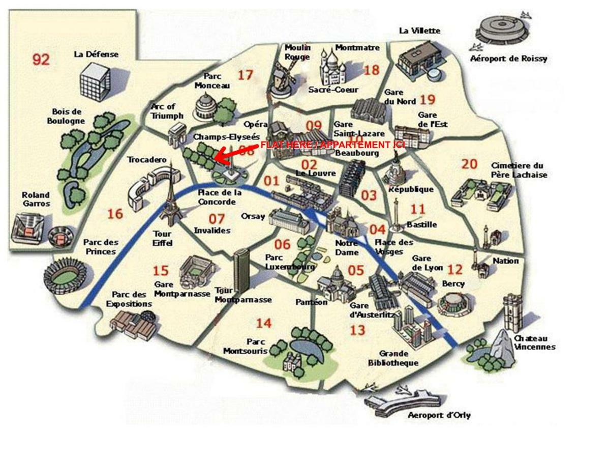 *** Champs Elysees Studio Apartment Paris Ngoại thất bức ảnh
